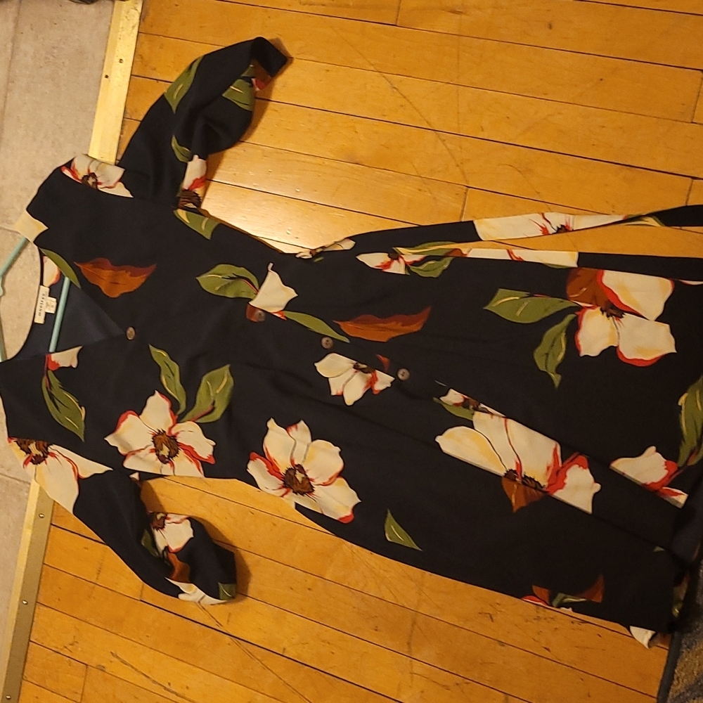 Womans floral wrap dress